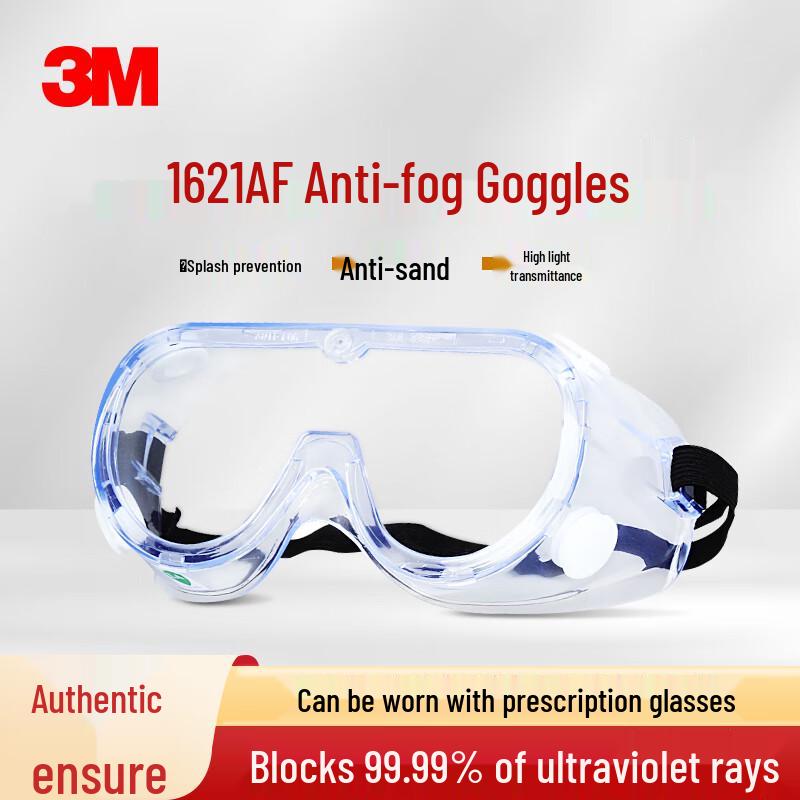3M 1621AF Protective Safety Goggles (10-Pack)