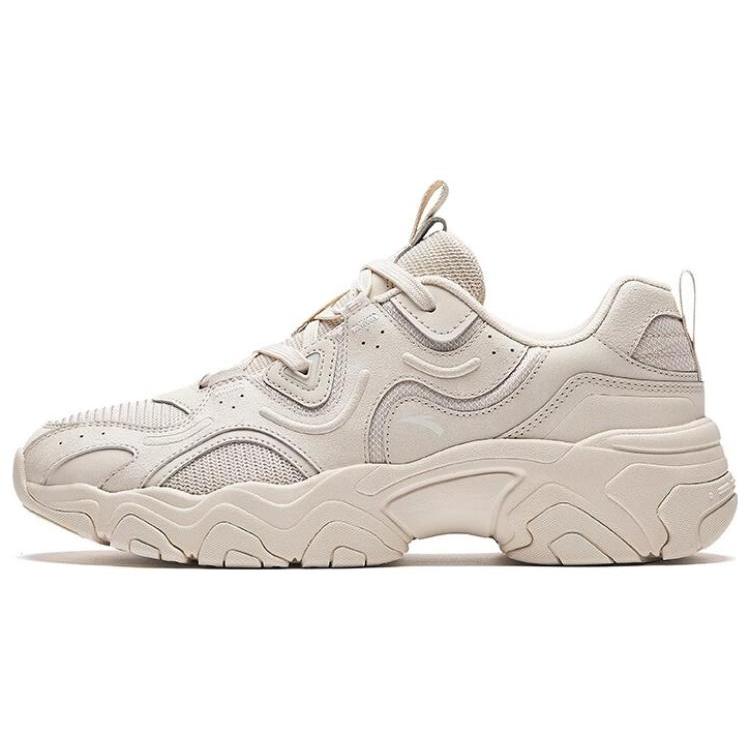 New Anta Meteorite Cushioning Anti Slip And Wear Resistant Low Top Chunky Sneakers Men's Muddy Sandy Gray 112348852-1