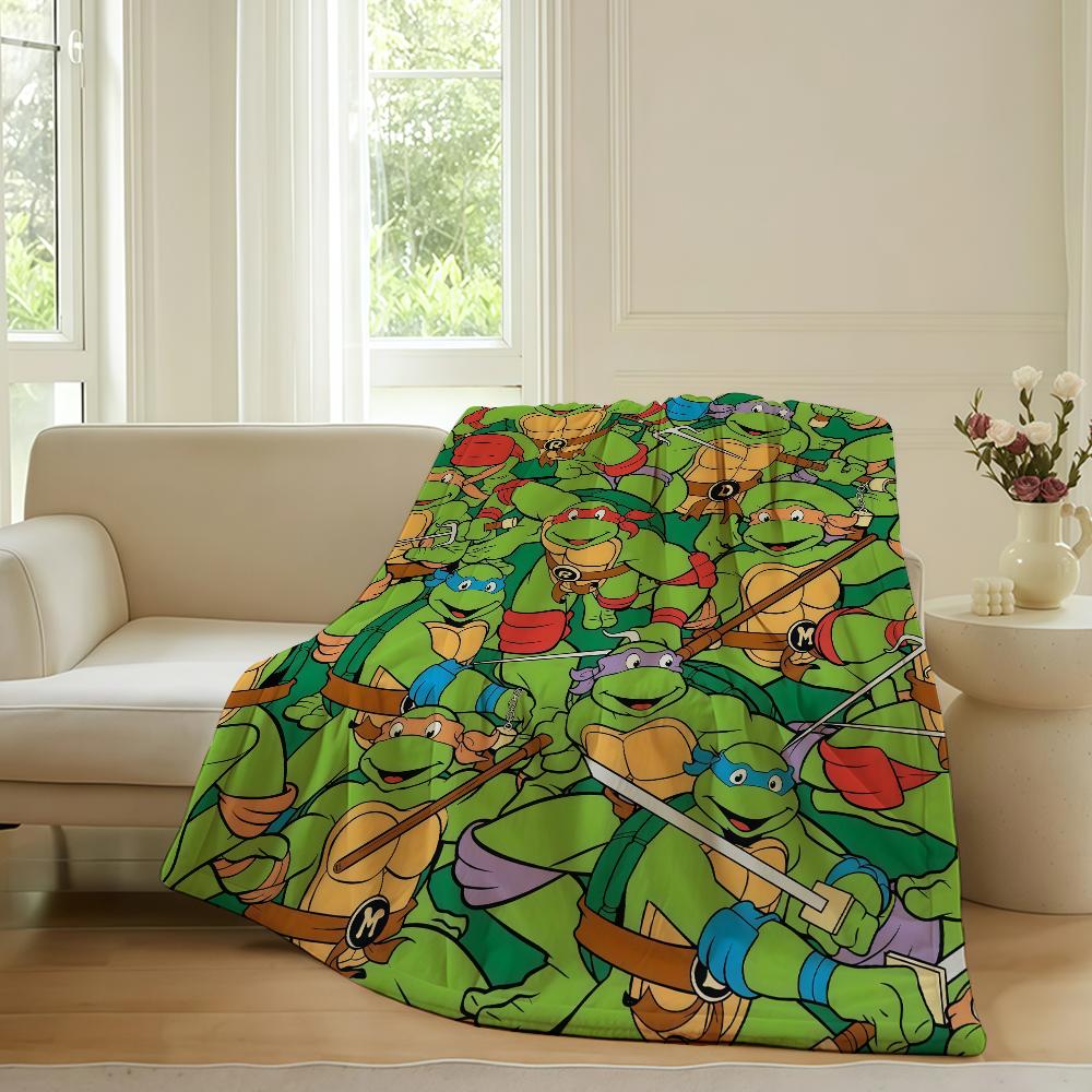 

Movie T-teenage M-mutant N-ninja T-turtles Blanket For Sofa Office Bed Plane Travel Sleep Read Relax Camping Soft And Warm 75x90cm