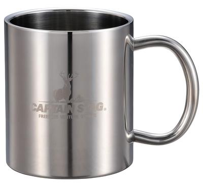 (CAPTAIN STAG) Outdoor Cup Mug Cup Tumbler 350ml Double Stainless Hollow Double Structure Stainless Steel New Palau UH-2007