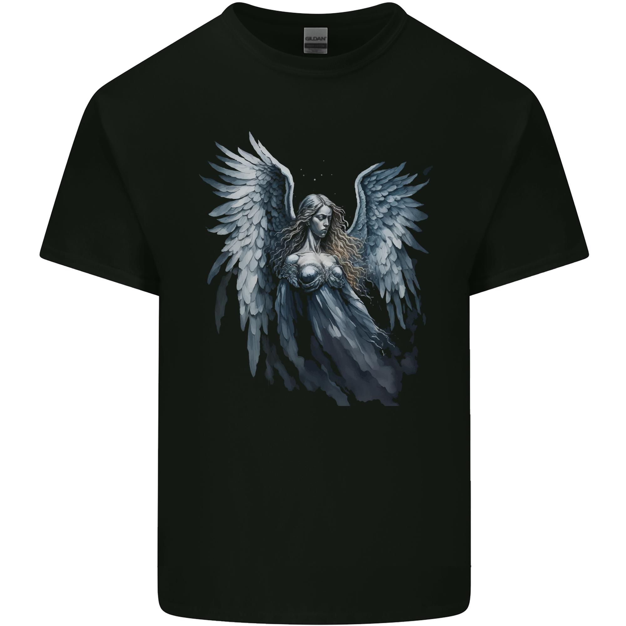 A Gothic Guardian Angel Fantasy Goth Unisexs Light Cotton TShirt S