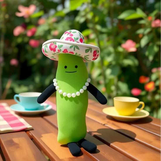 

Best-Selling Cute Pea Family Staycation Plush Toys Standard Packaging