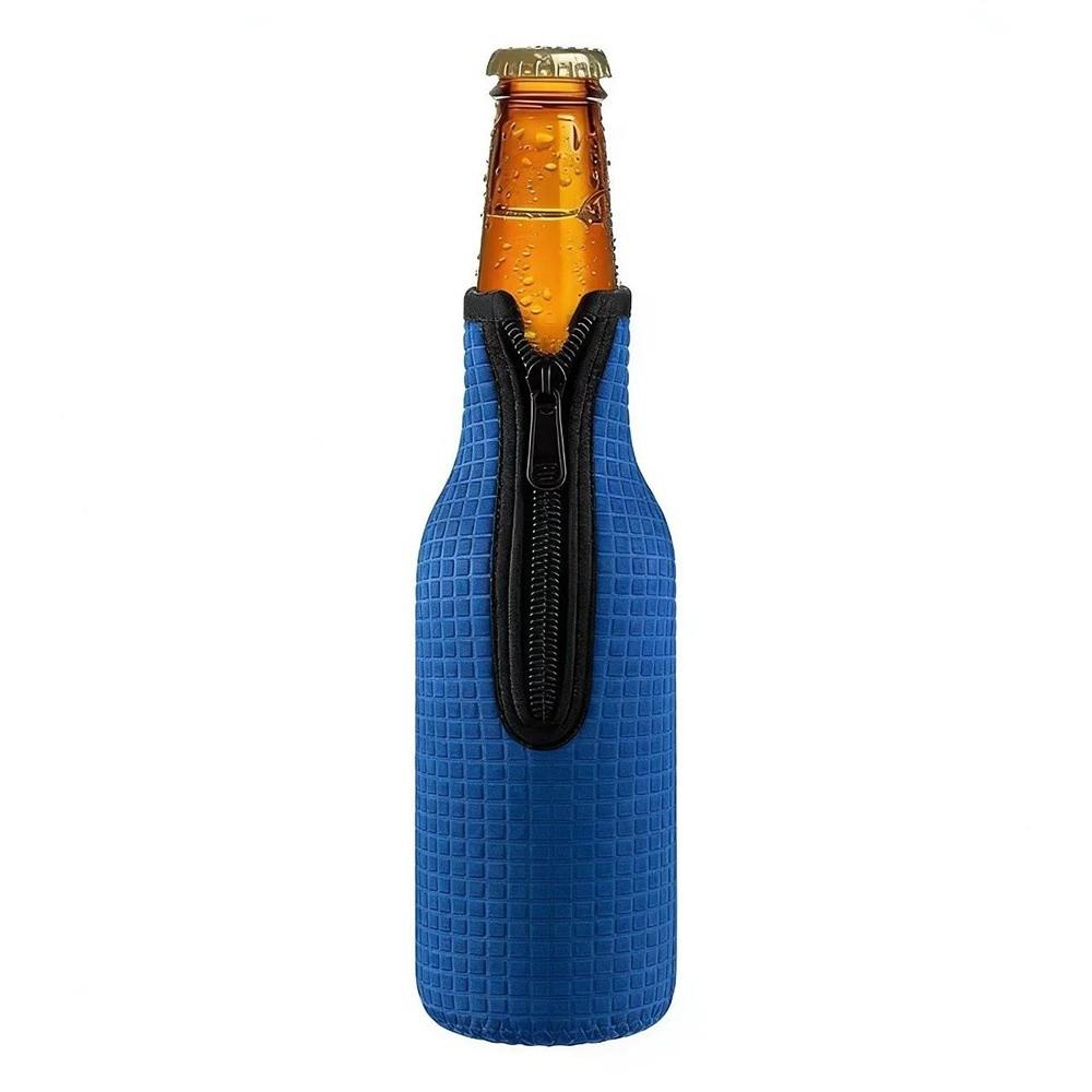 Neoprene Insulated Cup Cover 12oz Bottle Pouch Holder New Water Bottle Insulated Bag Fitness темно-синий