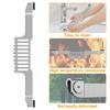 Griddle Pan Spatula Holder Non-slip Griddle Spatula Holder Multifunctional BBQ Tool Rack Stainless Steel Barbecue Accessories