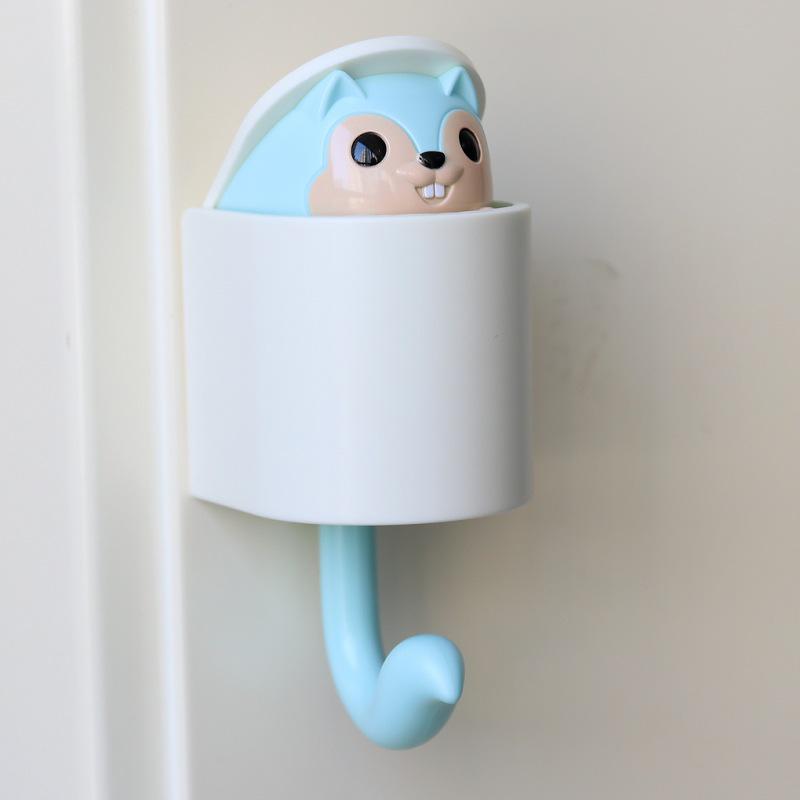 Anya Squirrel Cartoon Adhesive Door Hook for Kitchen, Clothes, and Hats