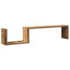Wandregal 2 Stück Vintage Holzmaserung 100x15x20 Cm