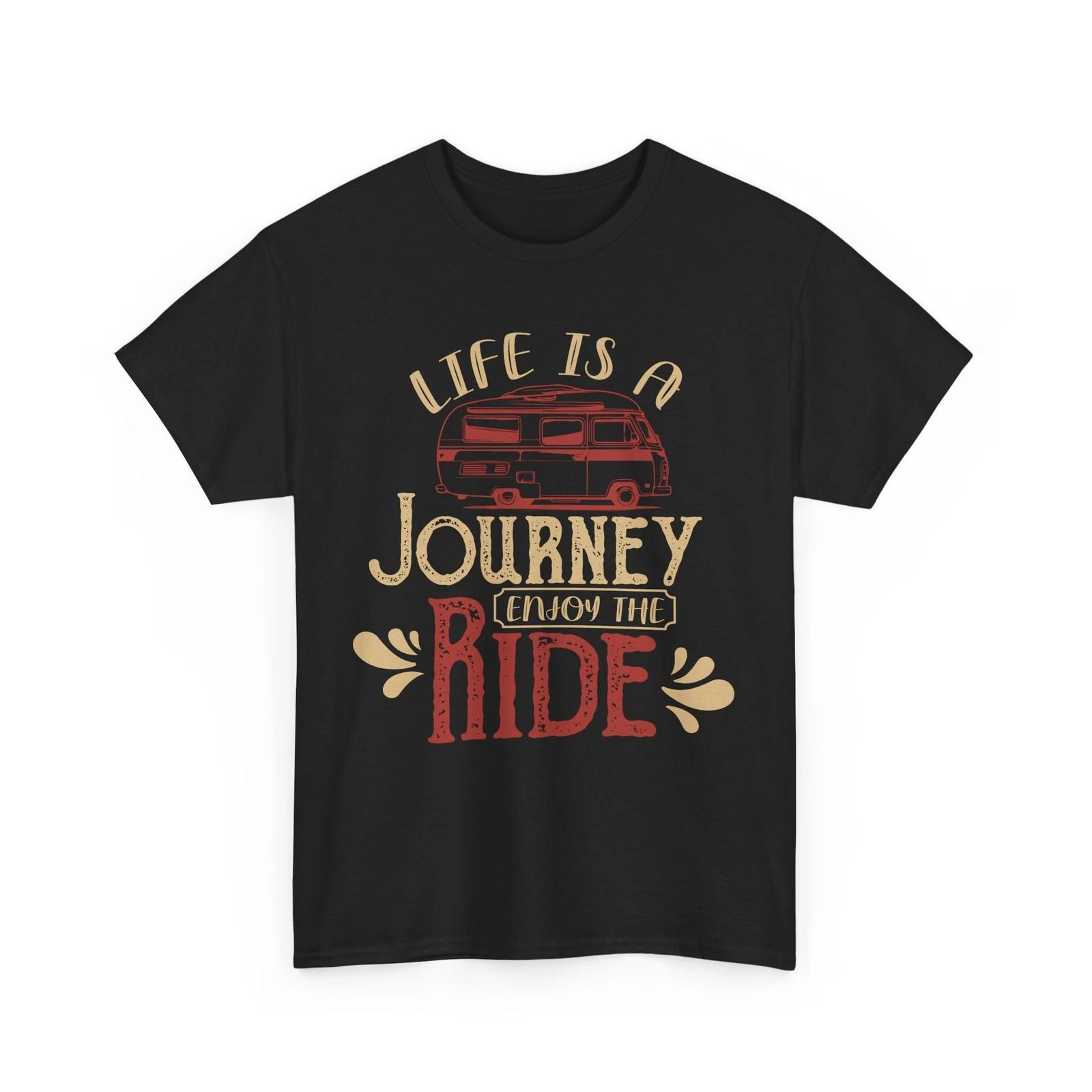 Hiker Shirt | Trail Hiking Mountain Tee | Life Is A Journey Enjoy The Ride Shirt L