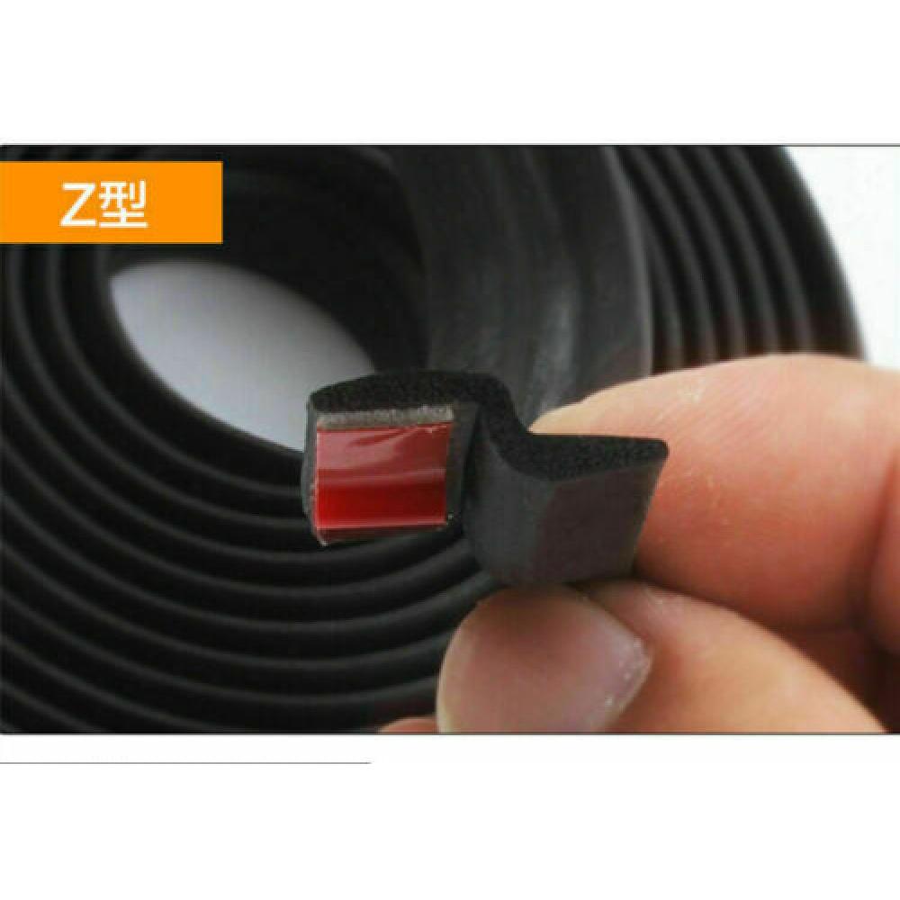 4M / 160" Z-Shape Window Door Rubber Seal Weather Strip Hollow Car Weatherstrip