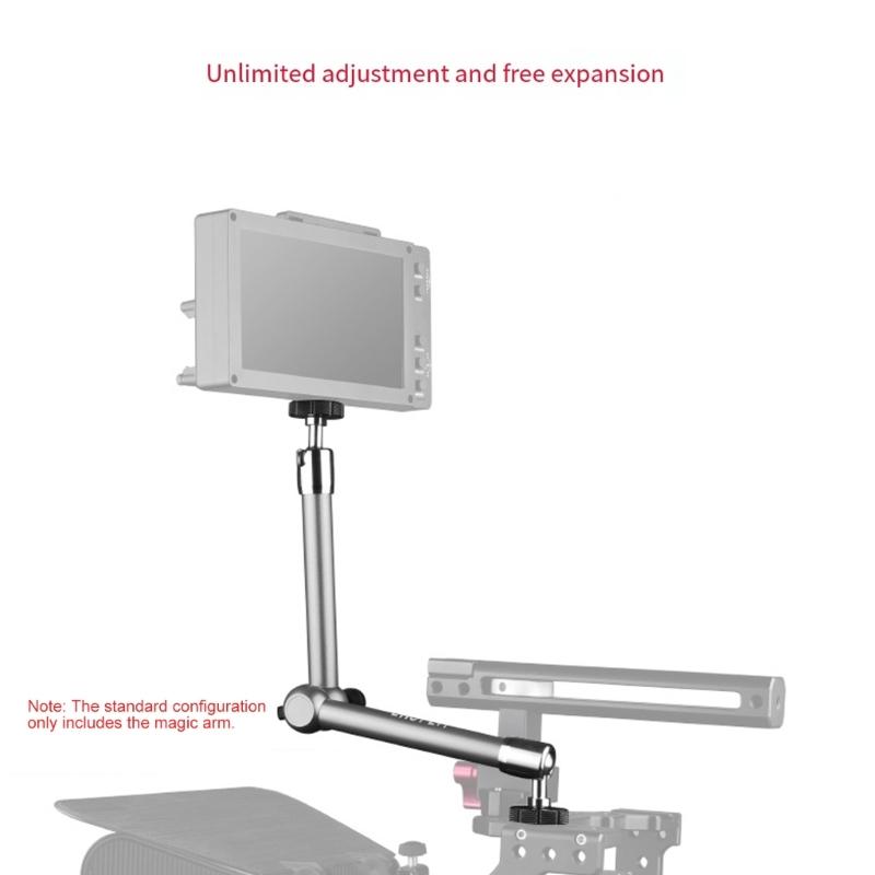 High Strength Photography Arm Adjustable 7/11Inch Option Constructed From Aluminum Alloy 10KG Load 1/4 Screw Mount