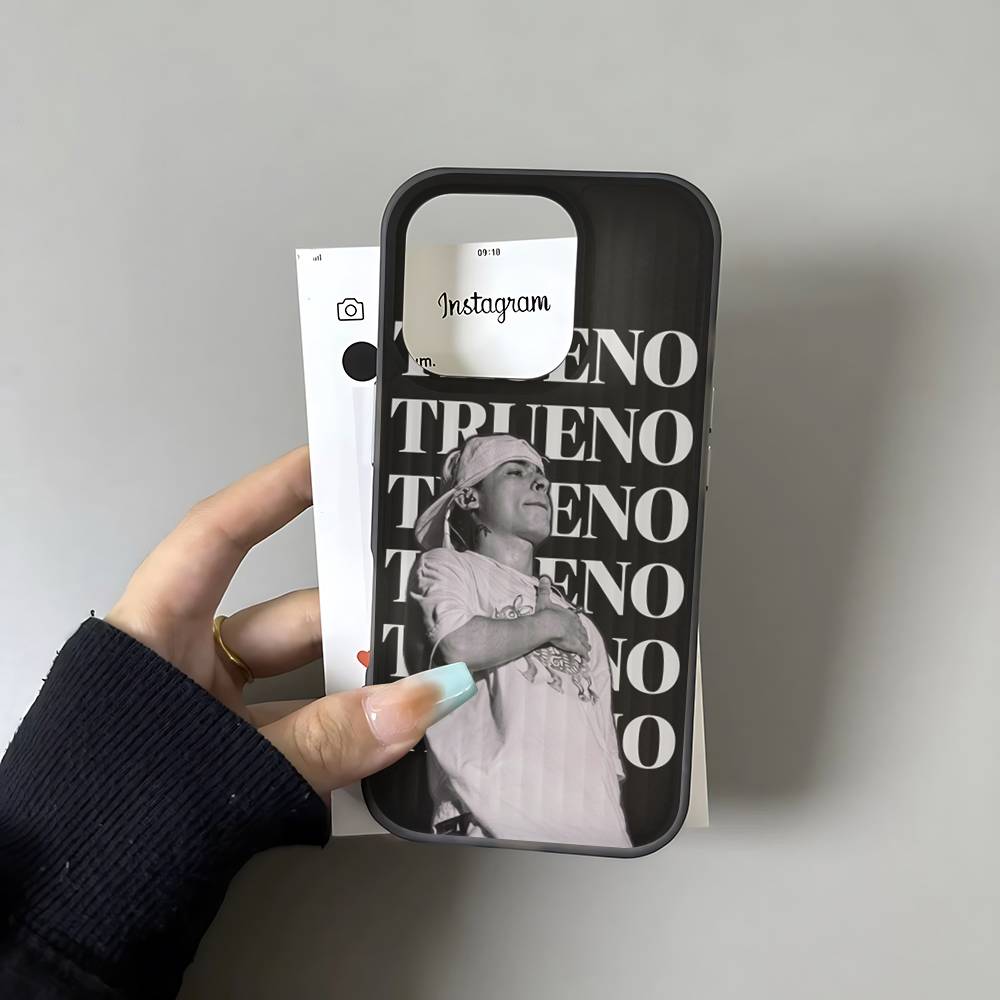 

Trueno Rapper Soft Corrugated Phone Case For IPhone 11 12 13 14 15 16 17 Pro Max Plus Pro Shockproof Cover iPhone 12 pro