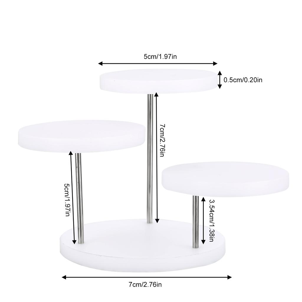 Multi-Layer Cupcake Stands Round Transparent Can Cupcakes Holder for Baby Shower Wedding Birthday
