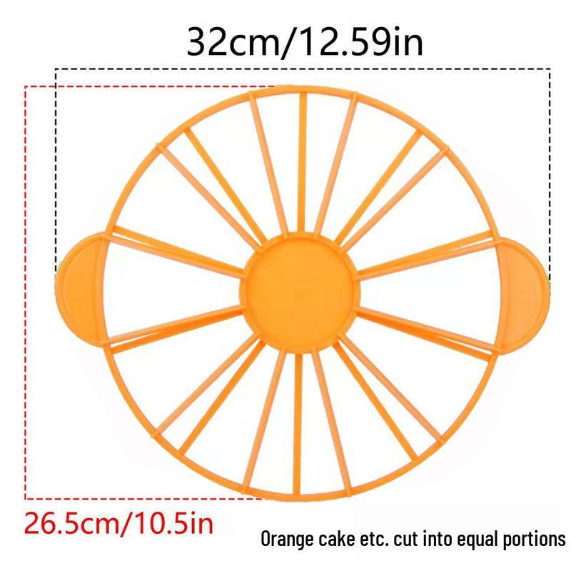 Round Cake Layer Slicer: 10/12 Equal Plastic Divider Baking Tool
