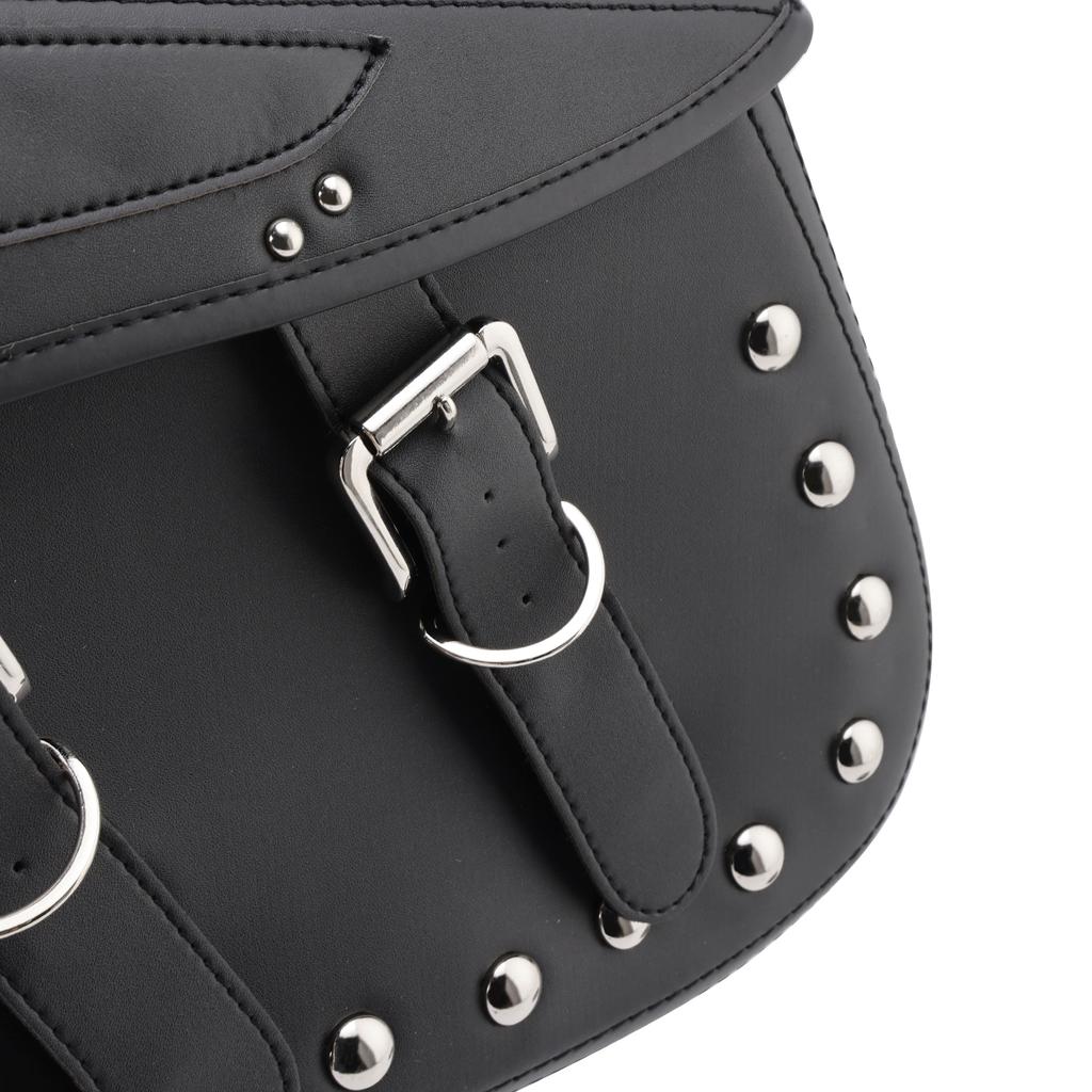 Tail Bag Side Saddlebag Tail Bag Luggage Pouch Storage Black 80L For Motorbike