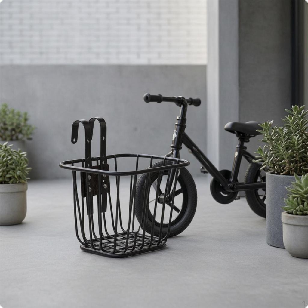 Bike Basket with Mounting Hardware Hook on Front Cycle Compact for Kids, , Neighborhood