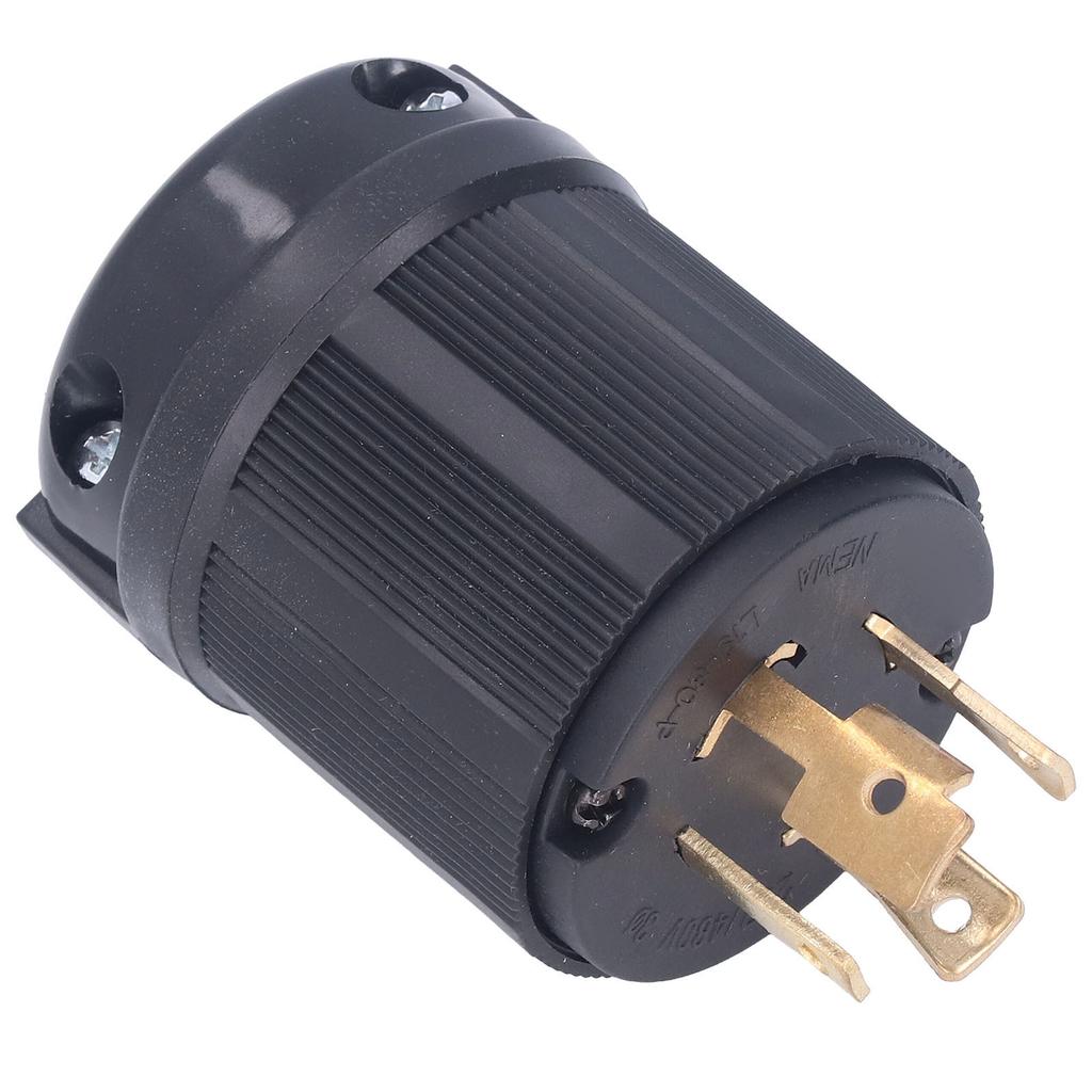 Verriegelungsstecker PA66 Kunststoff Messing 4-Loch Generatorstecker für Trockner 30A 277 480V