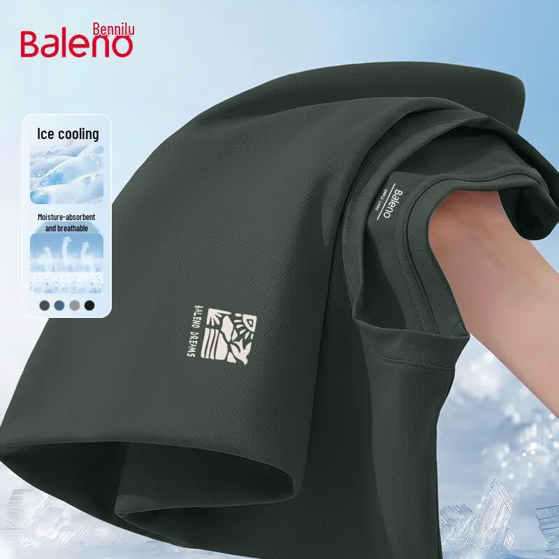 Baleno Men s Ice-Feel Quick-Dry Pique Short-Sleeve T-Shirt L