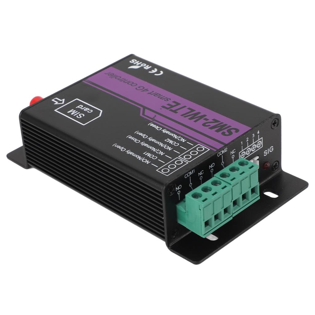 SM2 WLTE EC 4G relébryter SMS 2-kanals mobiltelefontilgang APP Web Temperatur Fuktighet Strøm