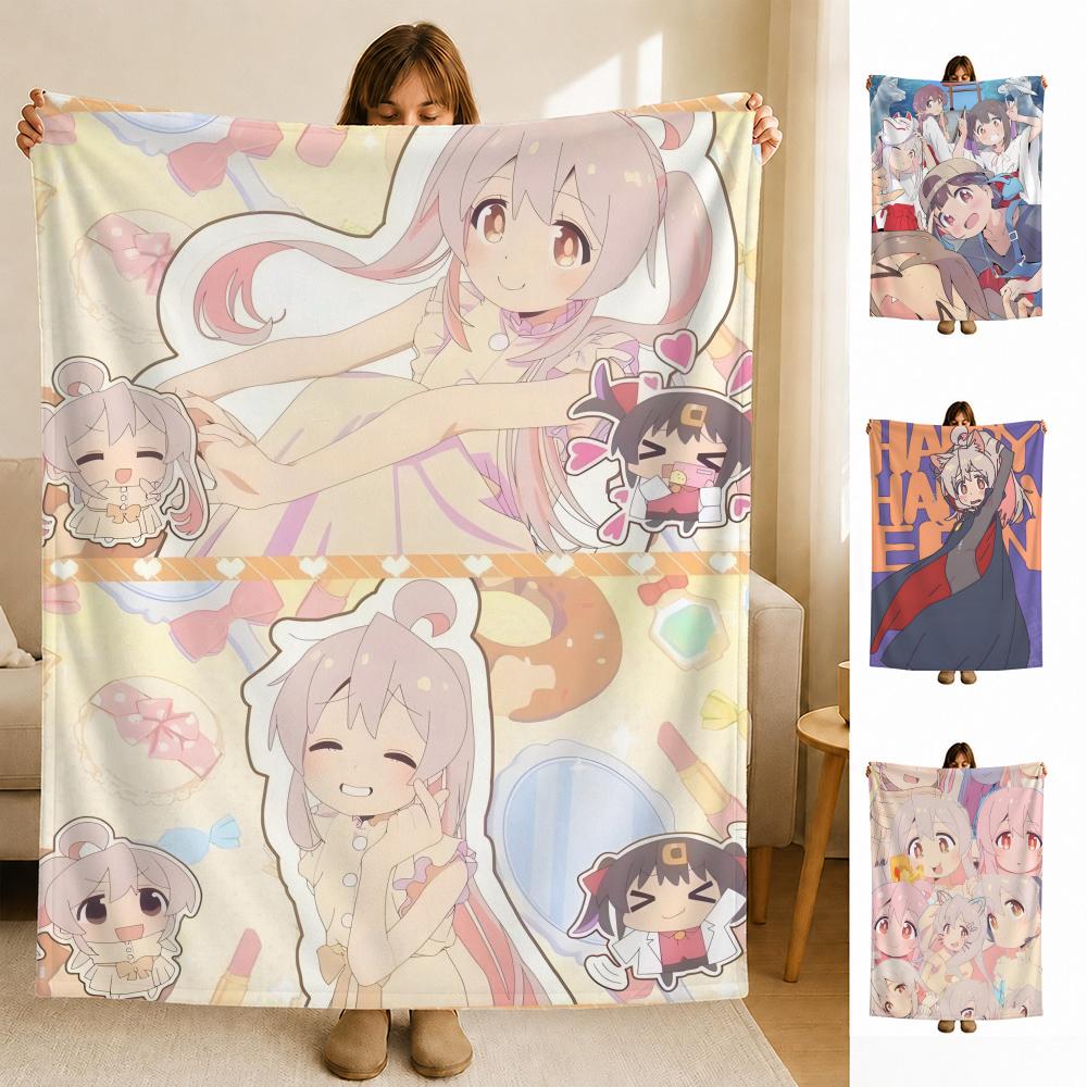 anime OOnimai Story Throw Soft Flannel Blanket for Bed Bedroom Sofa Picnic Throw Skinfriendly Breathable Gift Cover
