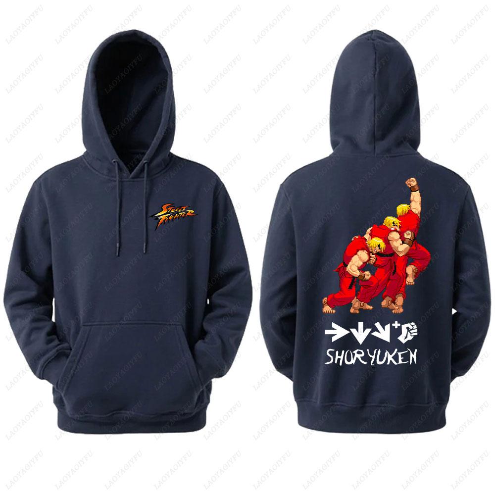 2025 Ryu Street Fighter Essential Hoodie Men's Sweatshirt Crazy Long Sleeve Autumn Loose Hipster Ropa Hombre Clothes Man Hoodie