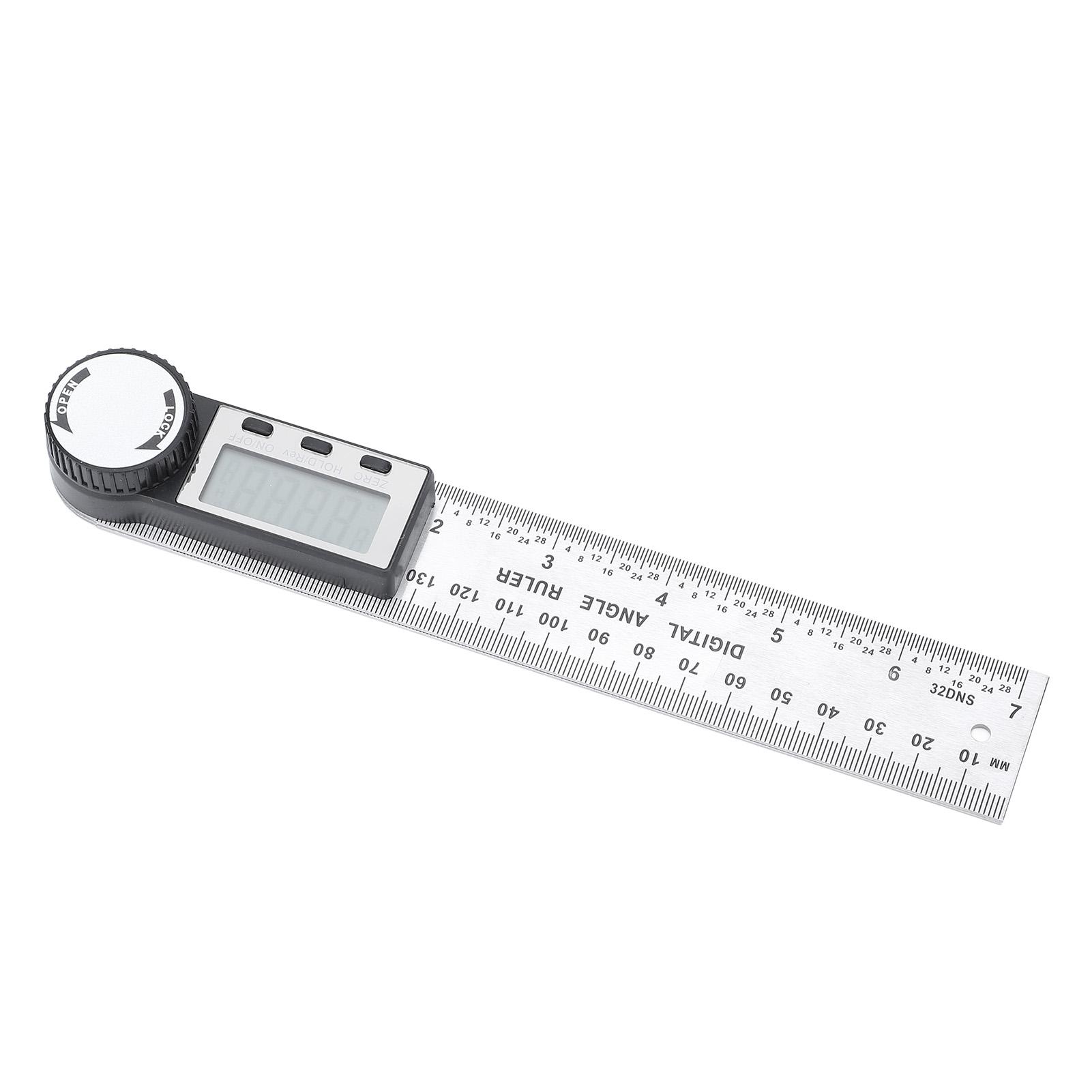 

Digital Angle Ruler 200mm Stainless Steel Fast Accurate Lock Function Angle Measuring Tool for
