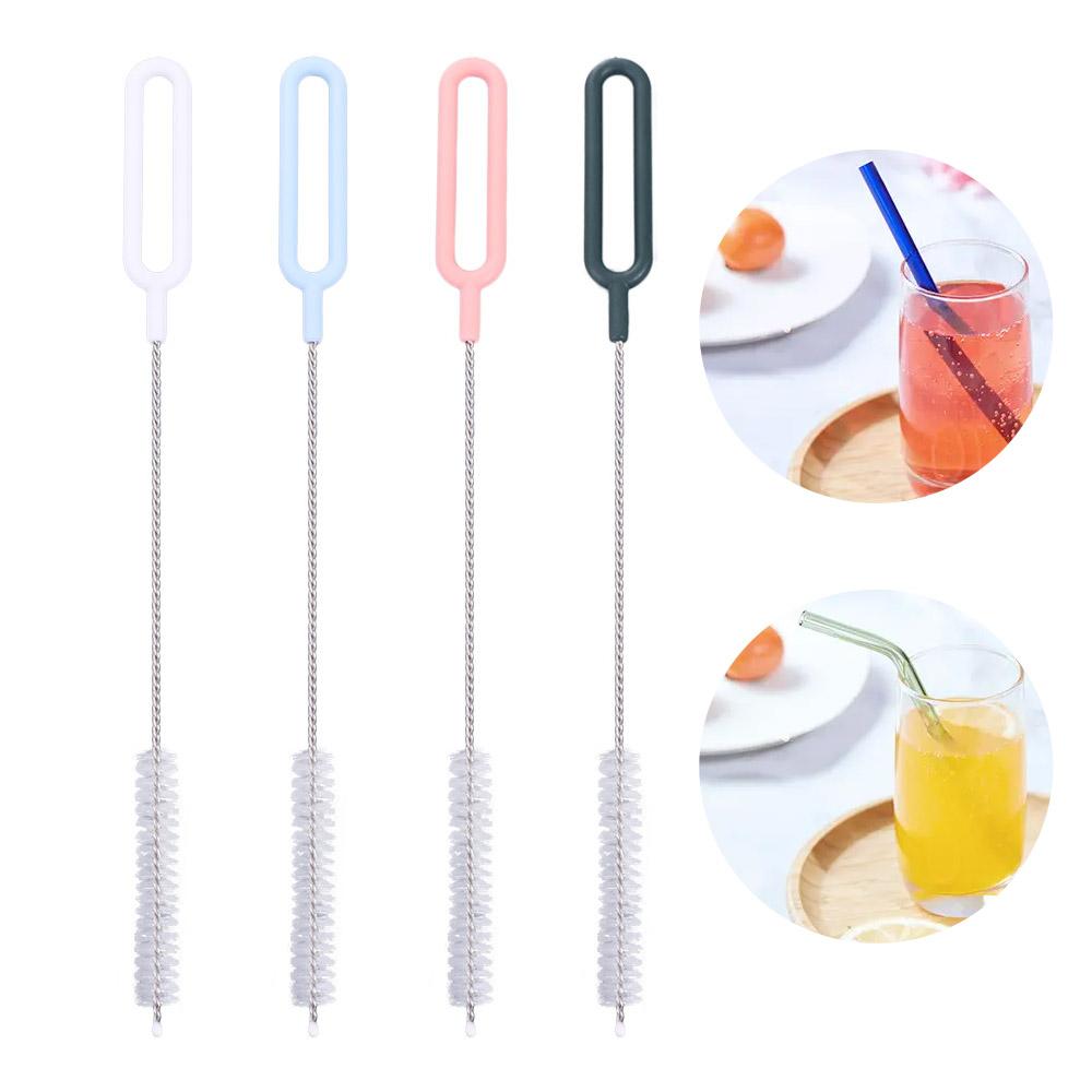 Household Bottle Cleaning Brush Nylon Hair Glass Test Tube Brush  For Washing Glass Metal