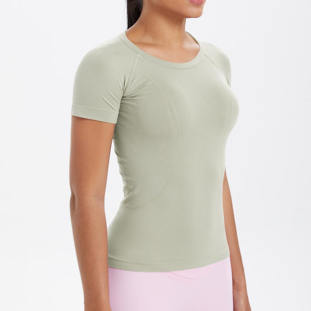 Women's Round Neck Casual Printed Short-sleeved T-shirt Top