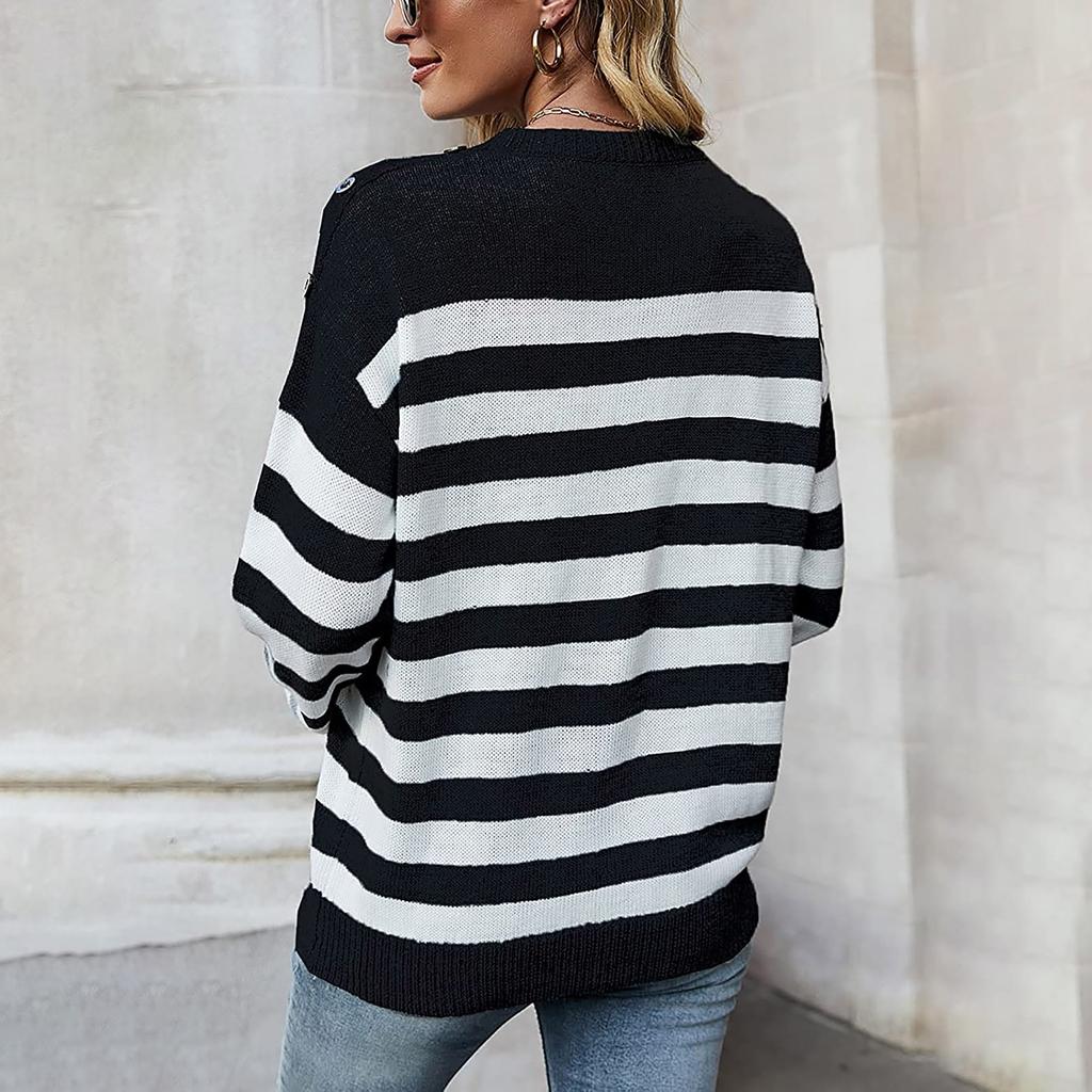 Blusa de suéter de cuello O de punto suelta para mujer con forma de  estrella comprar a buen precio — entrega gratuita, reseñas reales con fotos  — Joom
