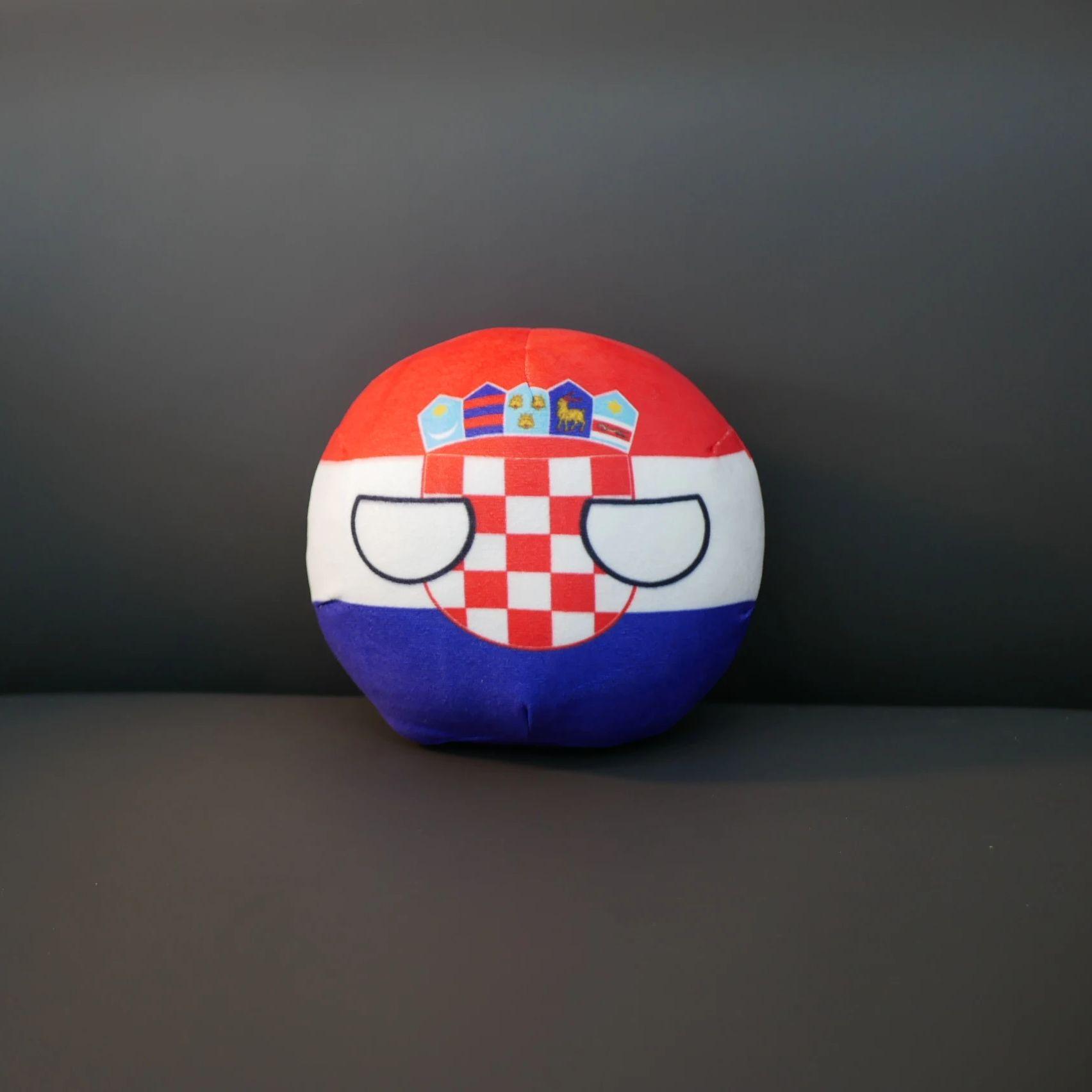 

20/10 см Республика Хорватия Плюшевая игрушка Countryball Набивная кукла Подвеска Домашний декор