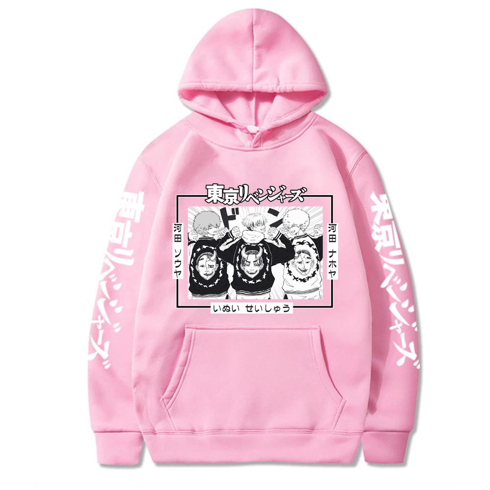 Tokyo Revengers Kawata Soya Hoodies Men Long Sleeve Hooded Sweatshirts Unisex Casual Streetwear Y2K Fashion Clothing