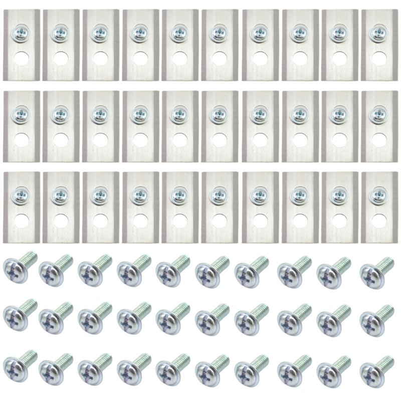 

30pcs Robot Grass Cutter Replacement Cutter , Stainless Steel,for Mower Easy Installation 36x18x0.9mm