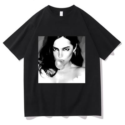 Koszulka Addison Rae z nadrukiem graficznym Hip Hop Bawełniana Koszulka z Krótkim Rękawem Gotycka Okrągły Dekolt T-shirty Odzież Damska Odzież Modowa