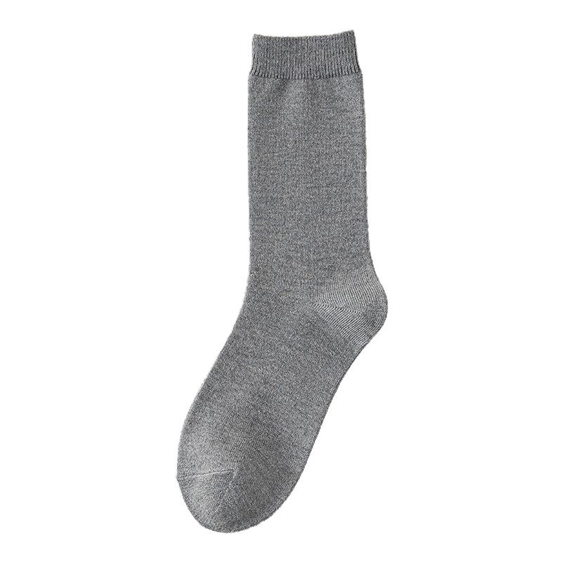 Wool and Silk Socks for Women in Autumn, Light and Warm Mid-calf Socks, Antibacterial and Deodorizing Long Calf Pile Socks