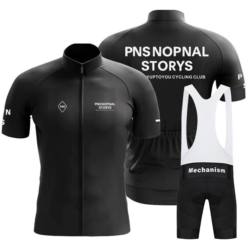 Summer Short Sleeve Cycling Suit Set Men's Road Bike Bicycle Quick Dry Breathable Bib Cycling Pants Top 2026 Summer Breathable Cycling Suit Set