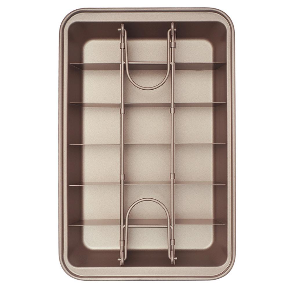 

Thickened Brownie Baking Tray Non Stick Cake Mold Bakeware Brownie Pan Muffin Cup кофейный