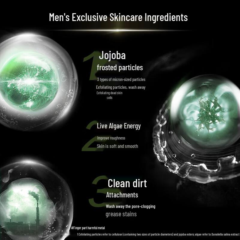 Mentholatum Men's Triple Oil Control Scrub Facial Cleanser