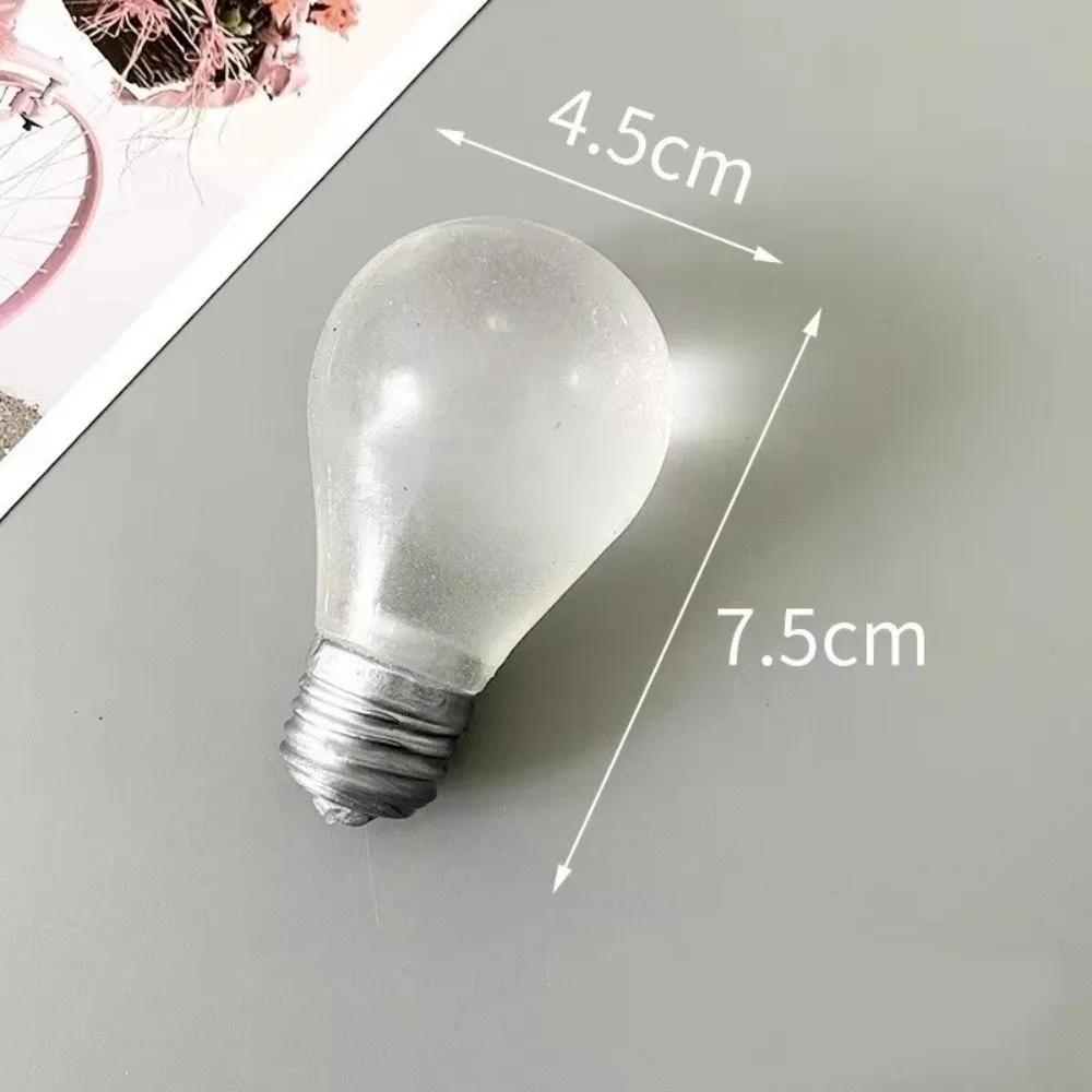 New Dee Luminous Fluorescent Light Bulb Squeeze Toy Stress Relief Glowing Light Bulb Pinch Toy Slow Rebound Sensory Fidget Toy