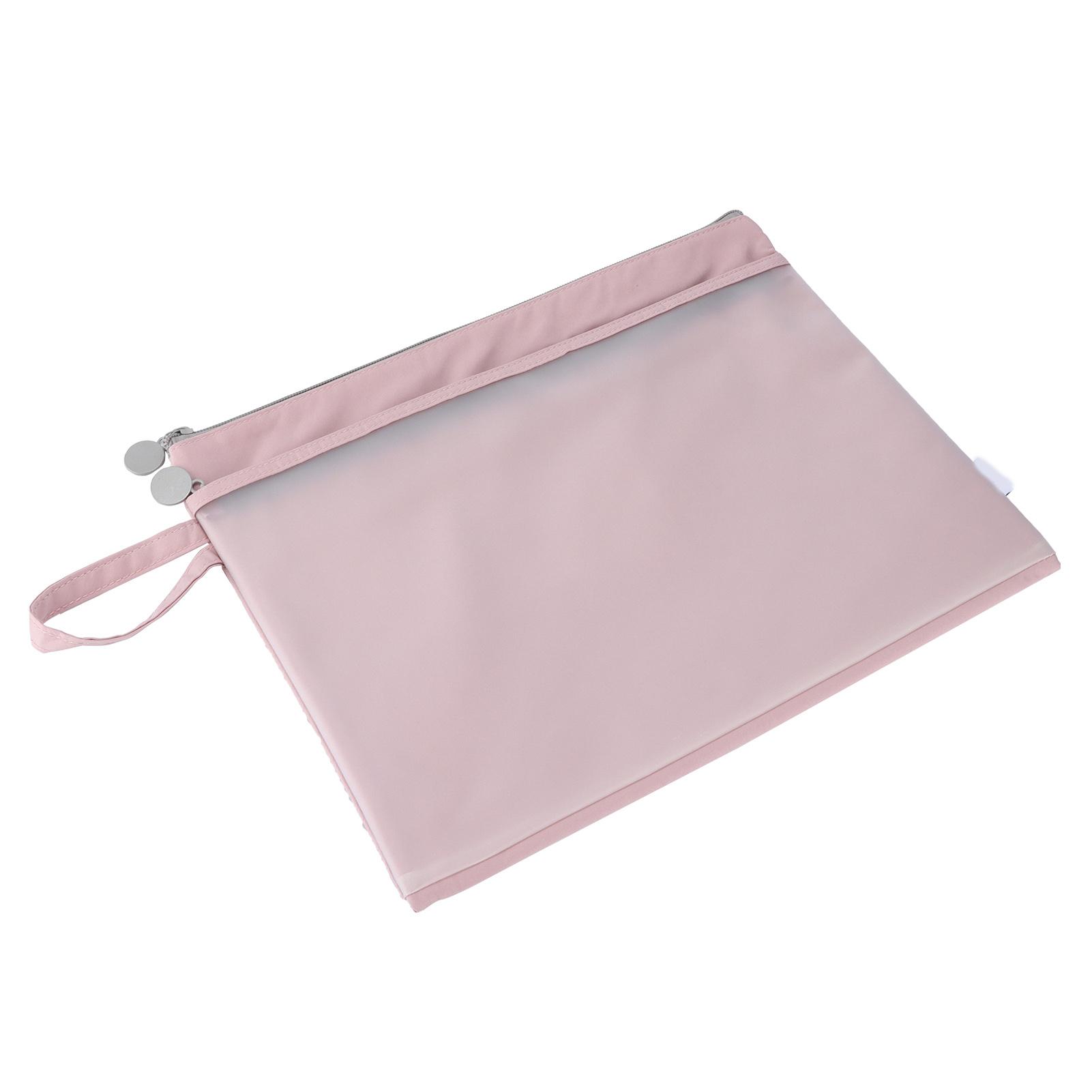Pouch Lengthened Widened Double Layer Storage Portable Bag for Stationery