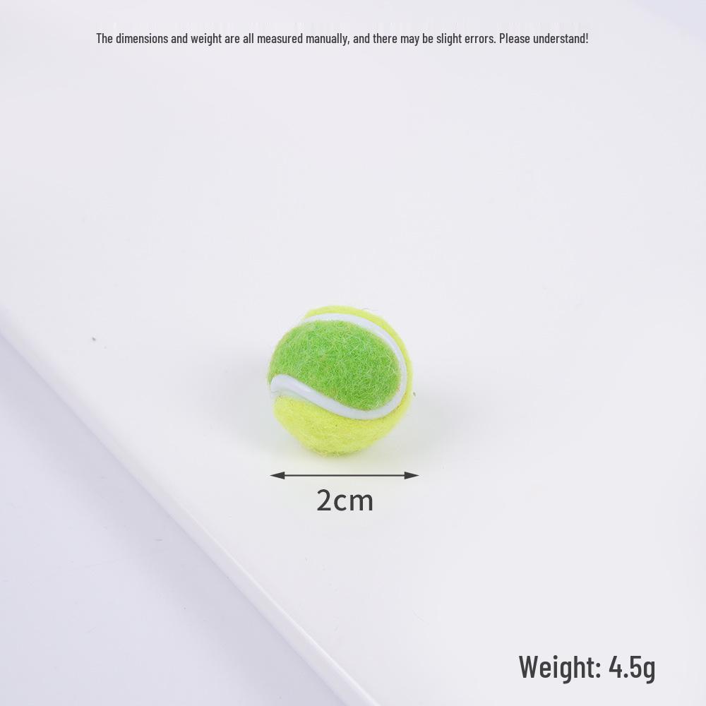 2cm Mini Tennis Ball Toy Keyring Backpack Pendant & Earrings Souvenir