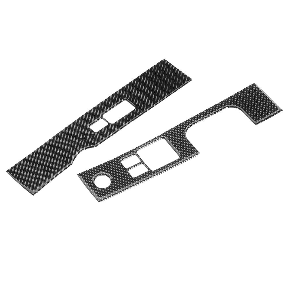 2 stk Karbonfiber Vindusheisbryter Paneldeksel Trim Passform for Nissan 350Z 20062009