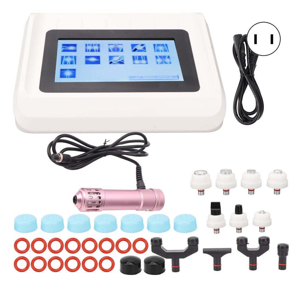 Electric Shockwave Therapy Machine 4 Massage Heads 16 Frequency ED Shockwave Treatment Device Rose