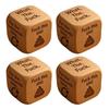 Office Stress-Relief Dice Funny Desk Work Dice Handmade Wooden Gag Gifts for Coworkers Workplace