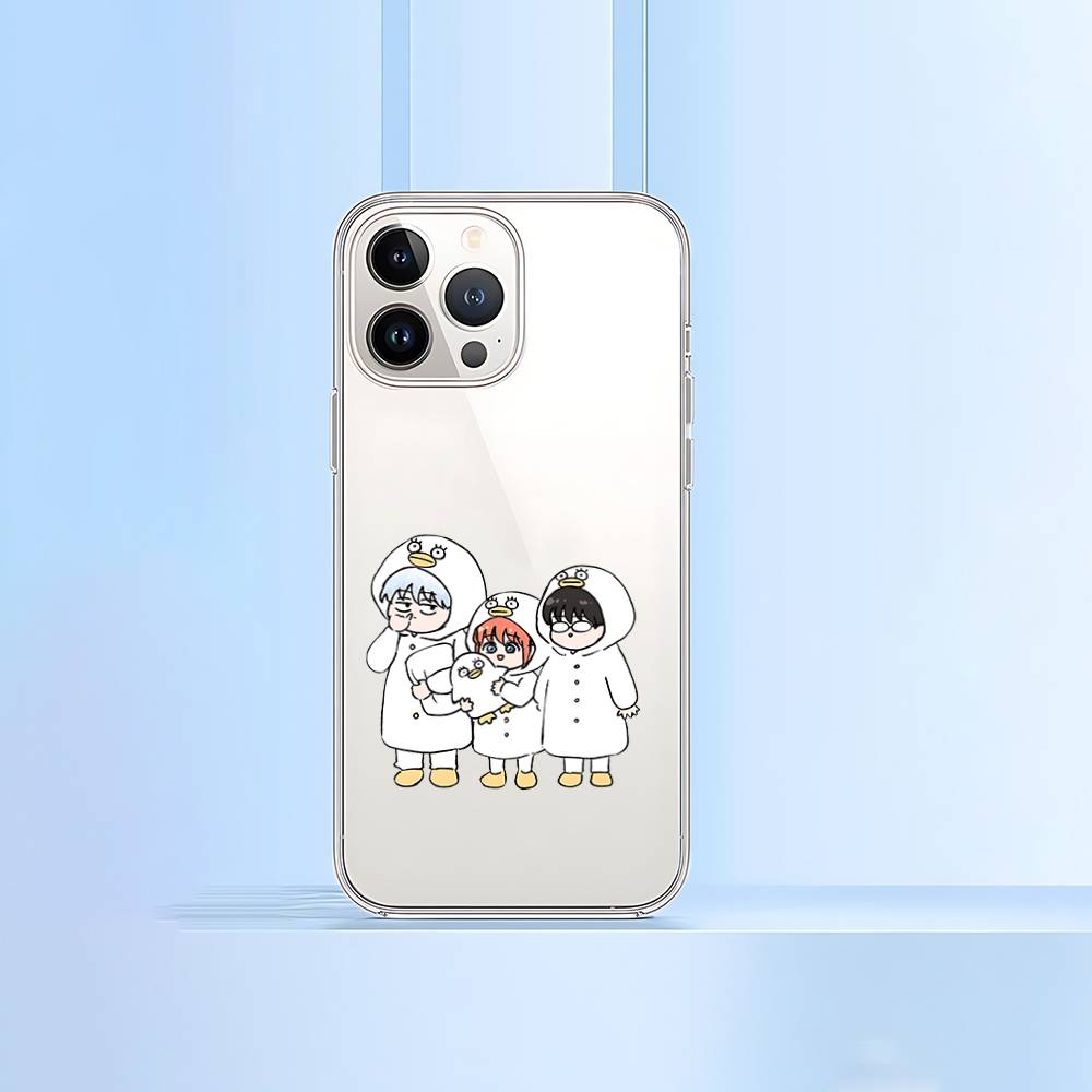 Anime G-Gintama Phone Case For IPhone 17 16 15 12 11 Pro Max 14 Plus 13 Mini Clear Cover Soft Funda