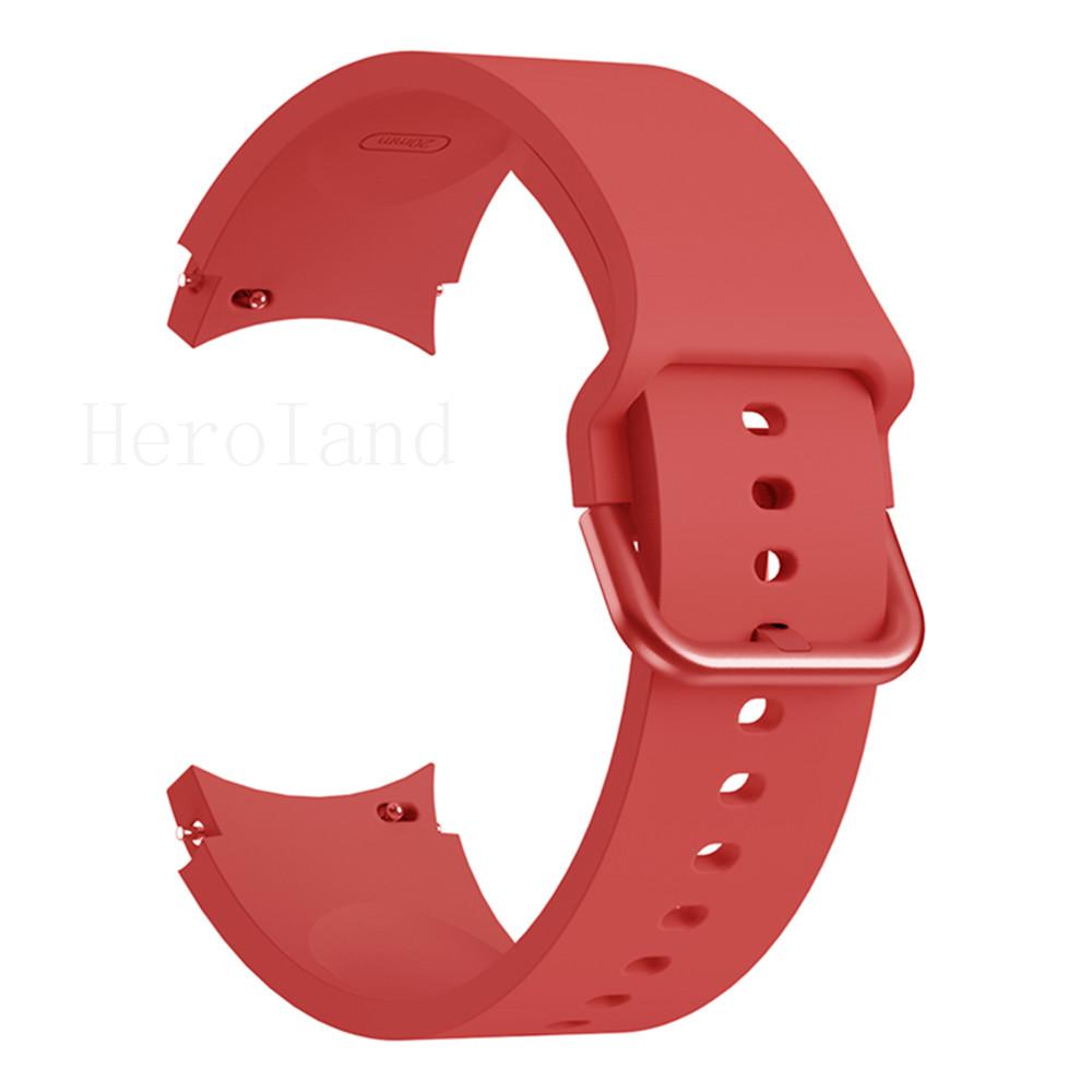 2in1 Strap For Samsung Galaxy Watch FE 6 5 4 40MM Smart Wristband 20mm WatchBand Silicone Bracelet belt Transparent Band&case