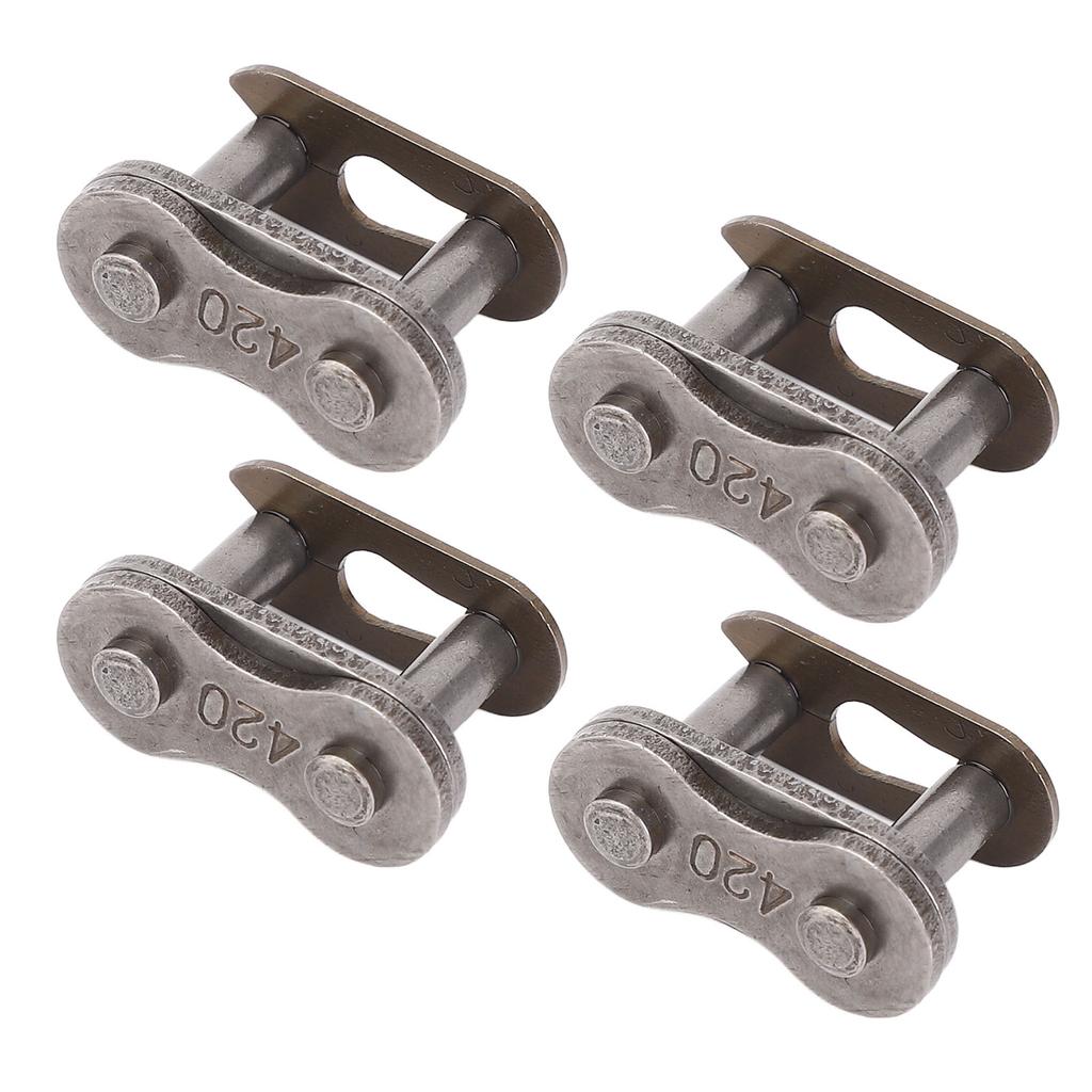 10PCS 420 Chain Link Connector Manganese Steel Quick Release Motorcycle Chain Link Drive Connector Replacement