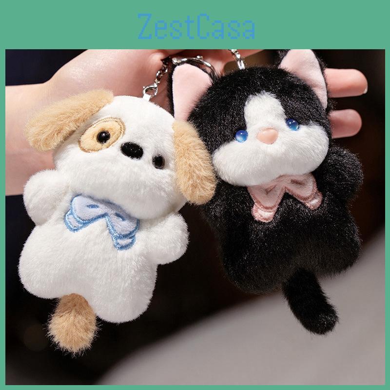 Adorable Cat Dog Koala Plush Keychain Doll Cute Backpack Pendant For Girls