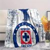 Cruz Azul Fußballmannschaft, Muster Flanelldecke, Hohe Qualität, Bequem für alle Jahreszeiten, Heimdekoration, Wärme und Komfort, Perfekt für Geschenke.