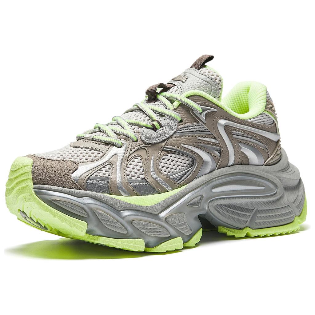 Anta Star Moon 3 Sports Casual Comfortable Non-Slip Wear-Resistant Low-Top Dad Shoes Women sneaker Gray Brown Green 922518891-3