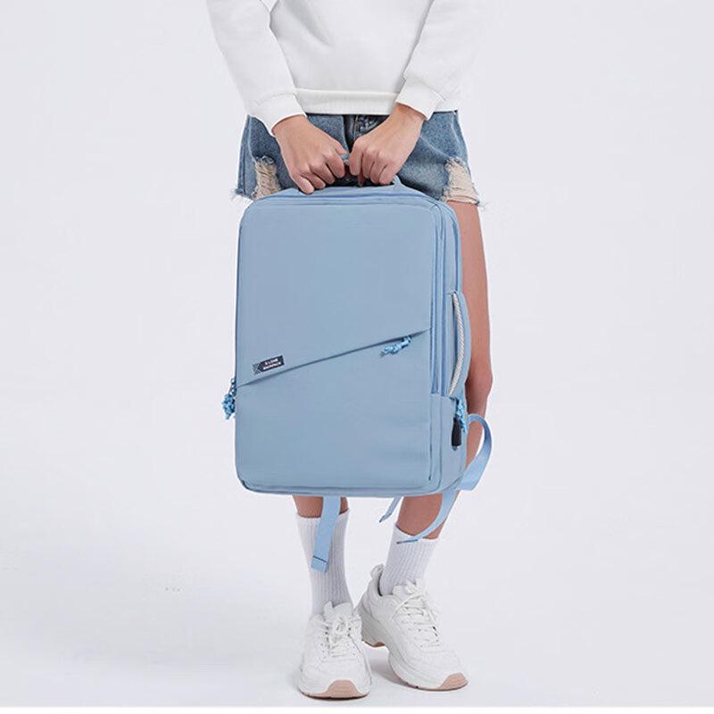 Ruizhi Simple Solid Color Large Capacity Backpack