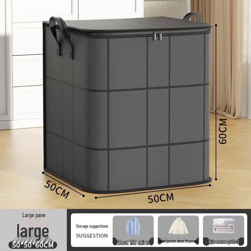 

Thickened Large-Capacity Quilt and Clothes Storage Bag - Wear-Resistant, Foldable Wardrobe Organizer