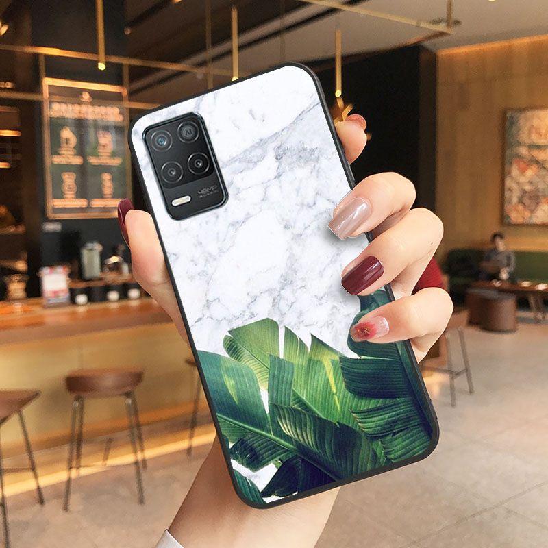 Funda Green Plant Leaves Shell Phone Cover For Oppo Realme 8Pro 6PRO 6i 7pro 9i 9pro C11 C21Y C21 C25Y C25S C3 Q3S XT Case Coque